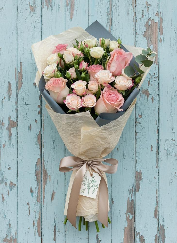 Букет цветов из: Розы в Славный