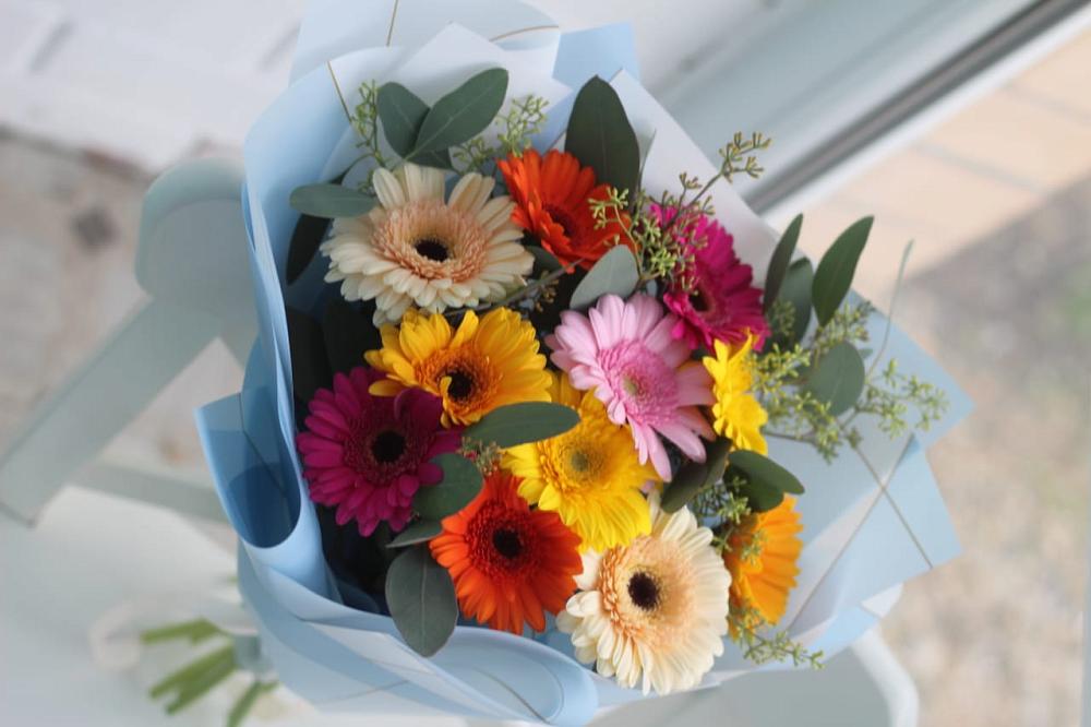 Букет цветов из: Герберы в Славный