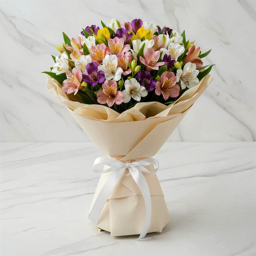 Букет цветов из: Альстромерии в Славный