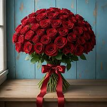 Букет Красные розы Блэк Меджик в Славный