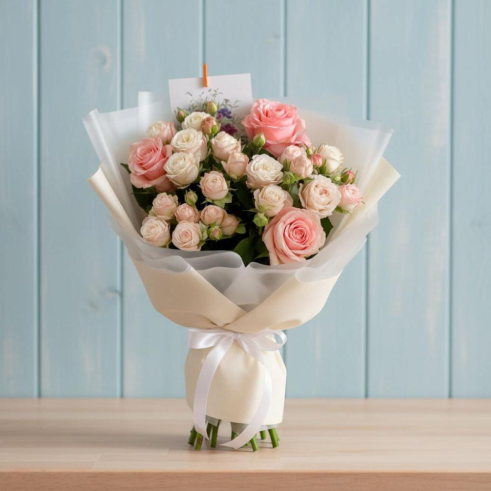 Букет цветов из: Розы в Славный