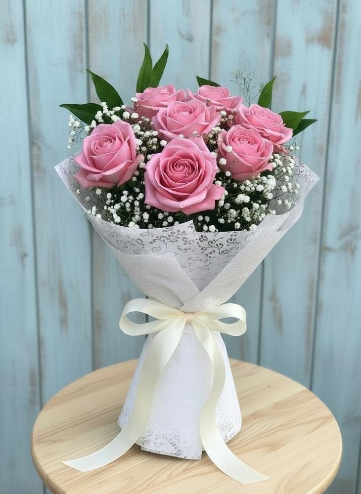 Букет цветов из: Розы в Славный