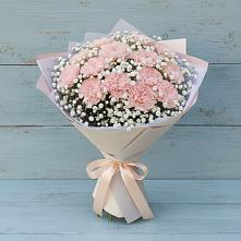 Букет цветов из:  Гвоздики в Славный