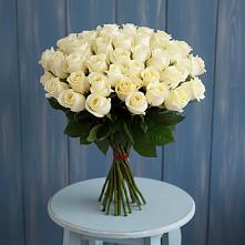 Букет 51 Белая роза Эдлесс Лав #REPLACE_PRED# Славный