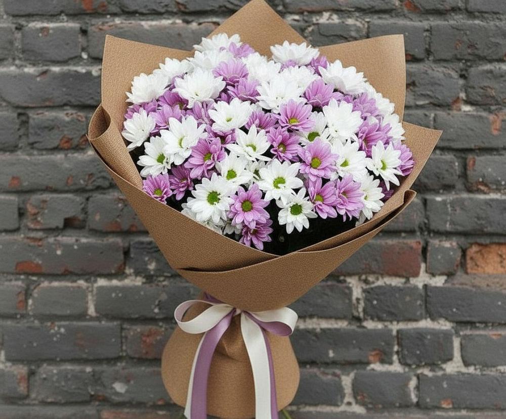 Букет цветов из: Хризантемы в Славный