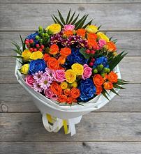 Букет цветов из:  Розы и Хризантемы в Славный