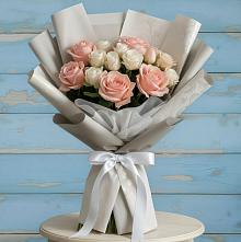 Букет цветов из:  Розы в Славный