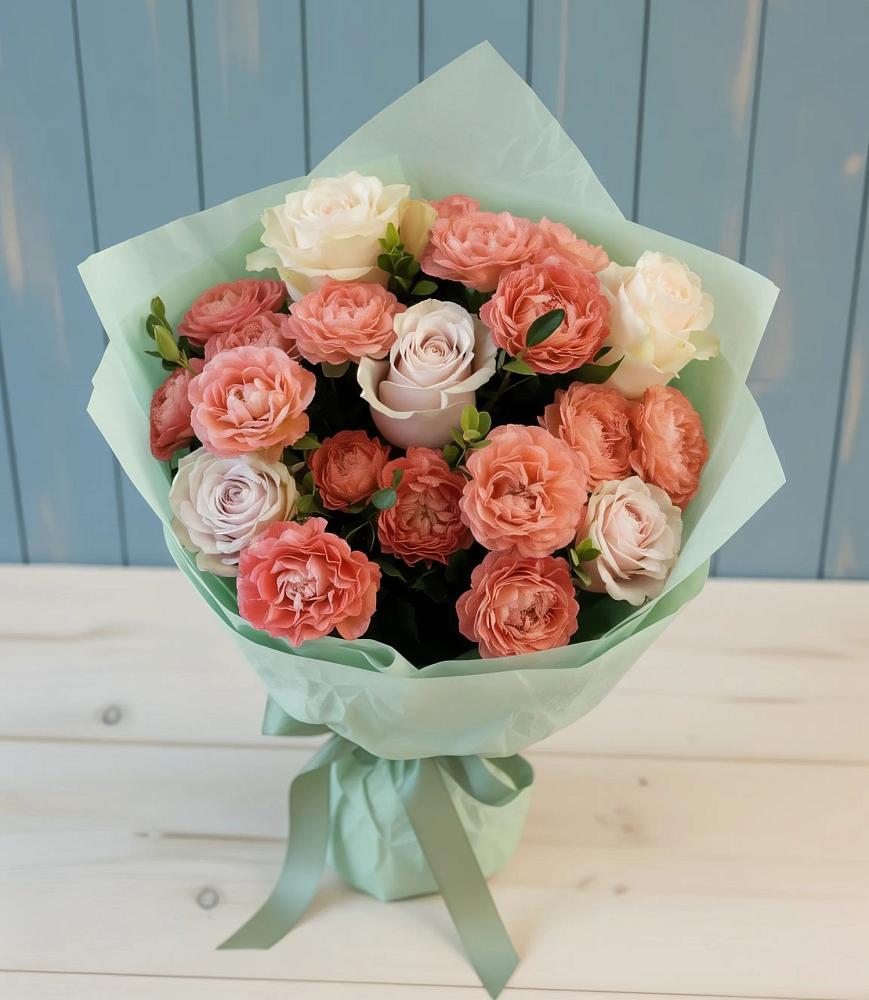 Букет цветов из: Розы в Славный