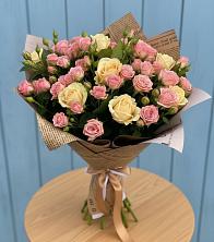 Букет цветов из:  Розы в Славный