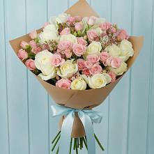 Букет цветов из:  Розы в Славный