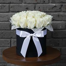 Цветочная композиция из Розы в шляпной коробке в Славный